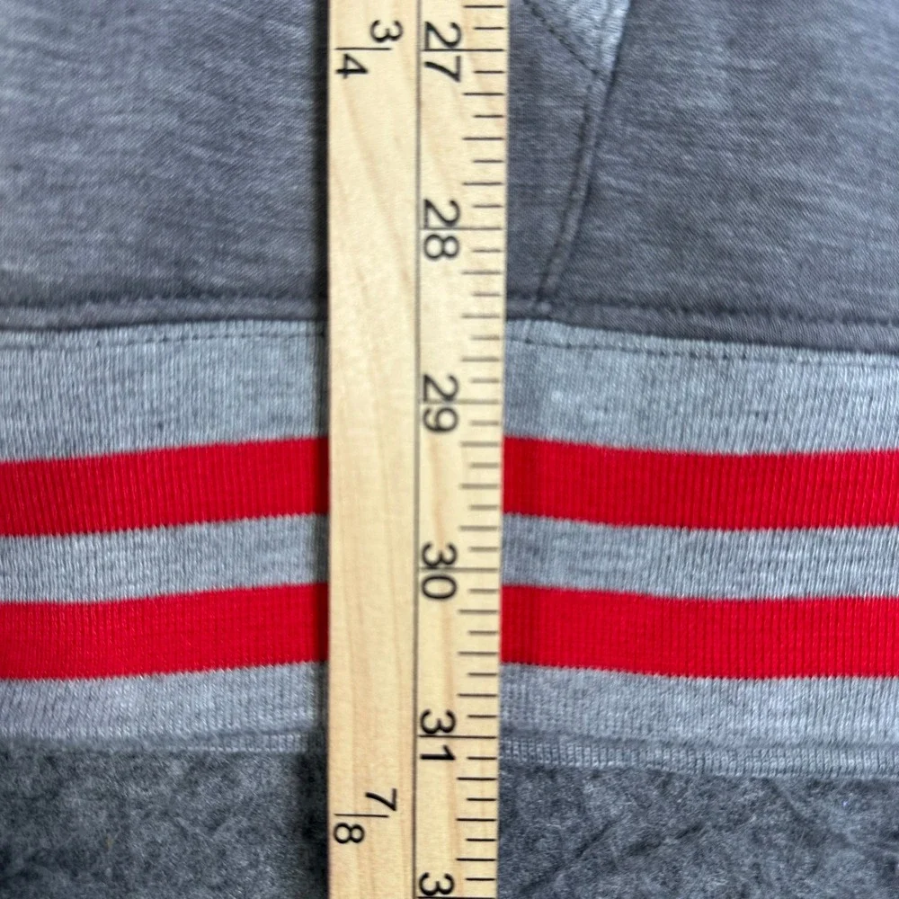 Fanatics‎ Detroit Red Wings NHL Hoodie Mens XXL Grey Red Embroidered Pullover